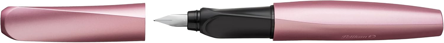 Detalle de Pelikan Twist Füllhalter Edelstahl-Feder M – Girly Rose, inkl. Tintenpatrone