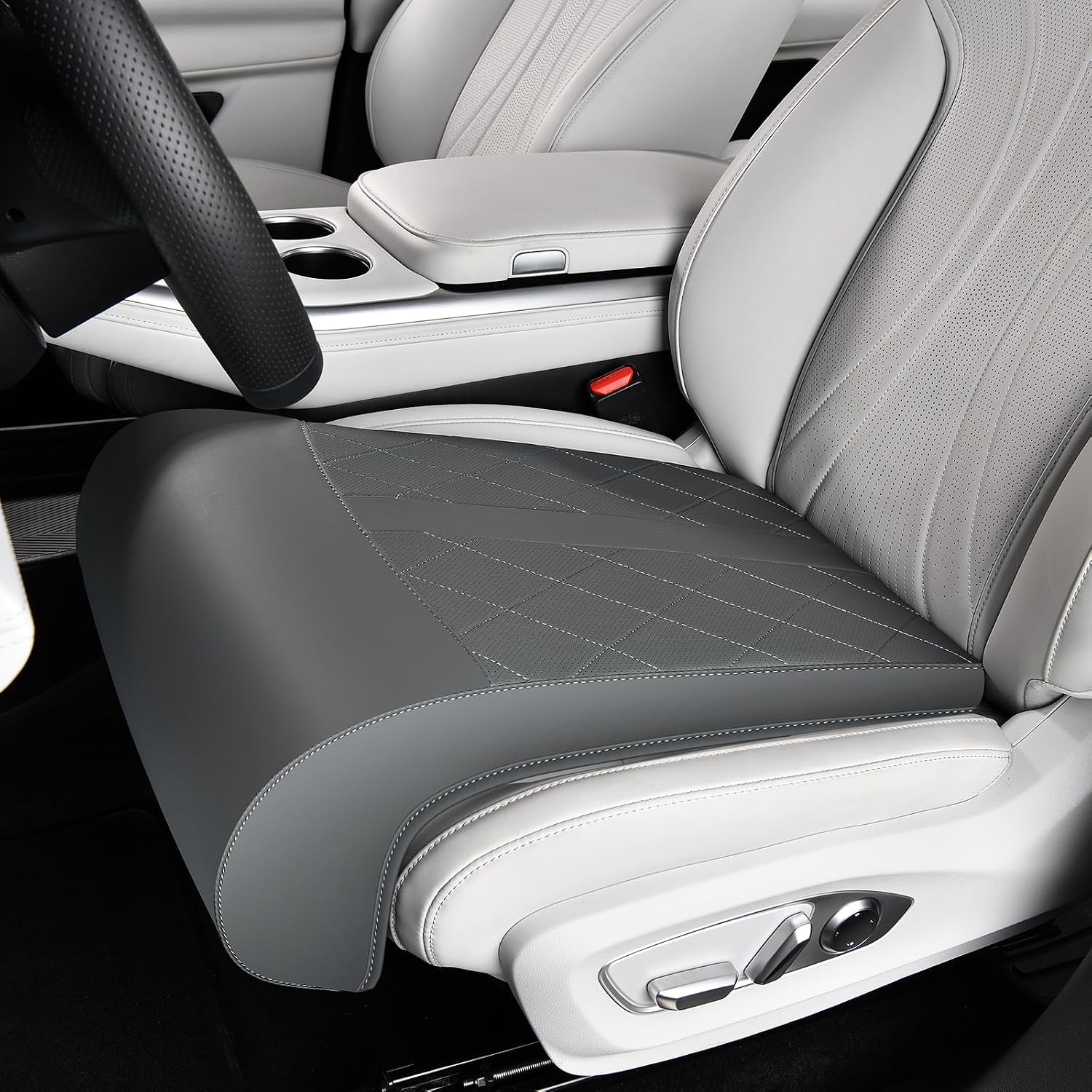 Detalle de Coverado Car Seat Leg Support Cushion in Leather