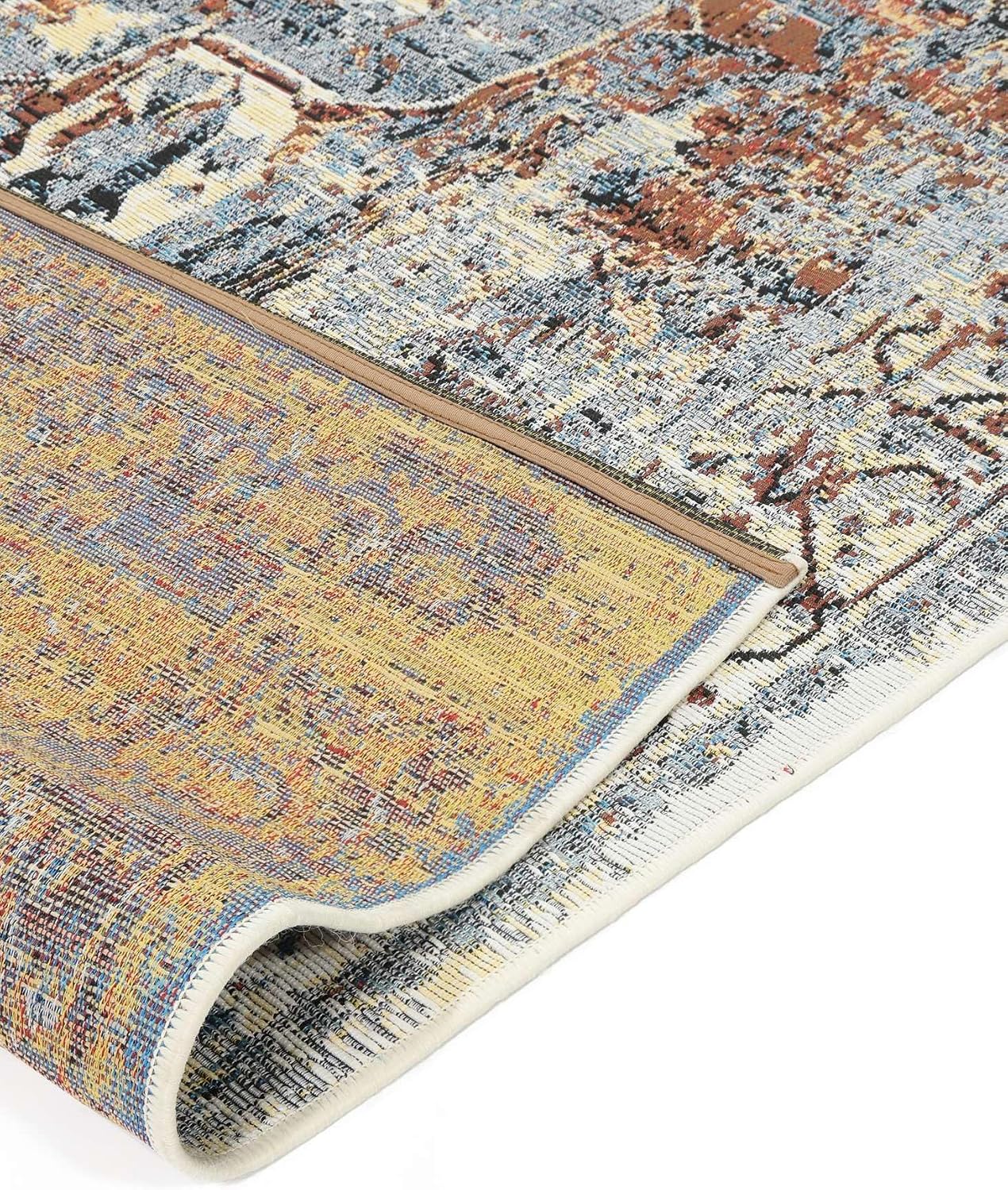 Detalle 1 de RugVista Celia Oriental Indoor/Outdoor Rug, 200 x 300 cm, Low Pile, Blue/Multi