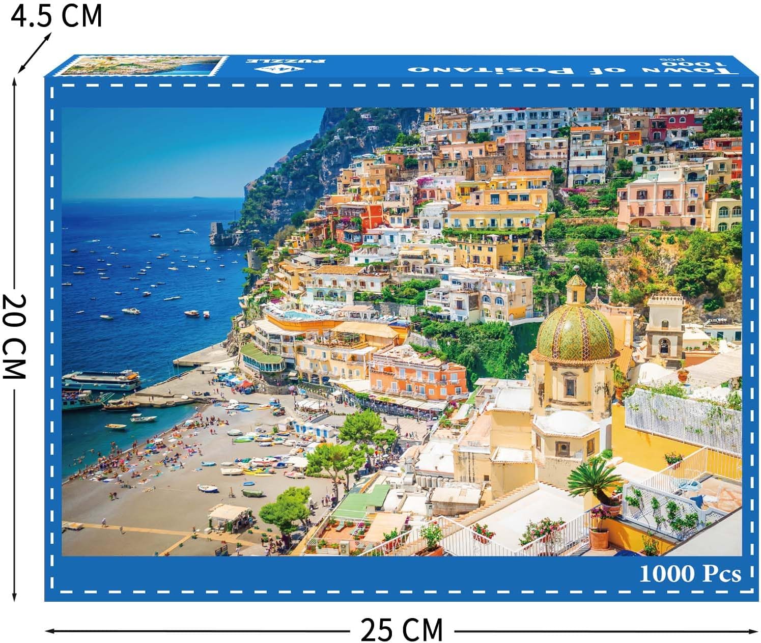 Detalle de Puzzle 1000 pièces – Côte amalfitaine, un défi pour toute la famille