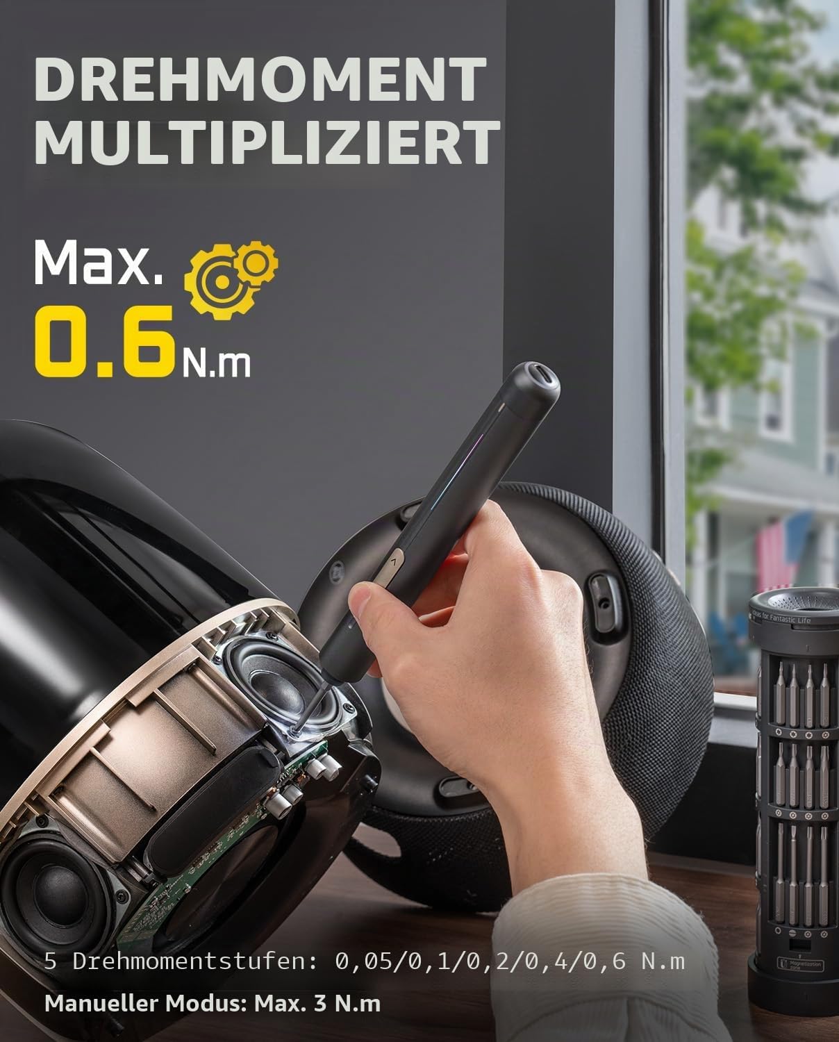 Detalle 2 de Fanttik E2 Ultra Mini Elektro Schraubendreher 50-in-1