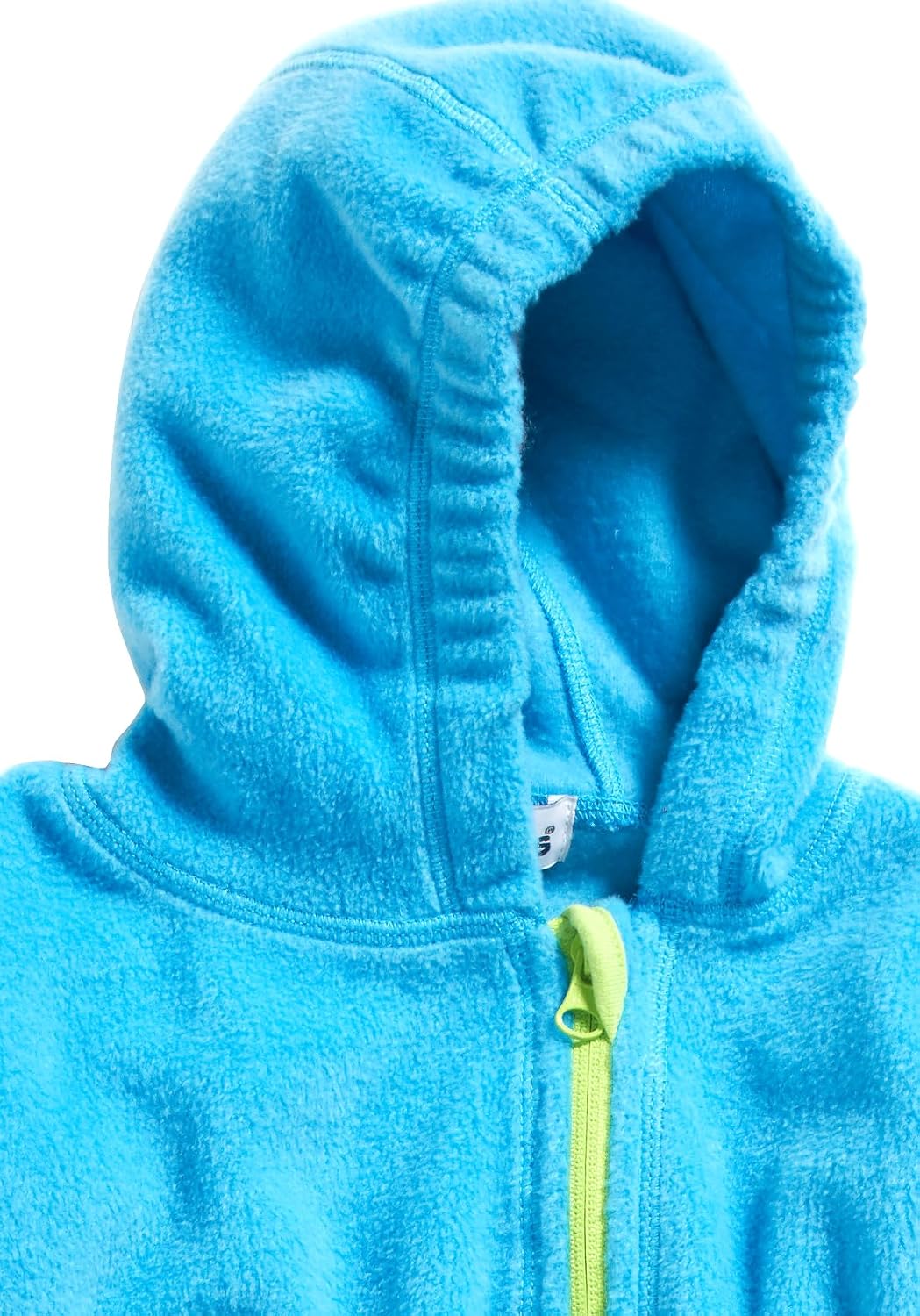 Detalle 2 de Playshoes Baby Fleece-Overall – atmungsaktiver Unisex-Jumpsuit mit langem Reißverschluss und Kapuze