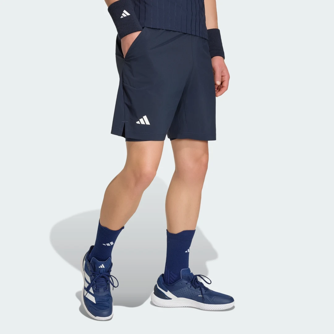 Imagen de Conjunto de Pantalón Corto y Mallas de Tenis Climacool de Adidas - color Azul en OfertitasTOP