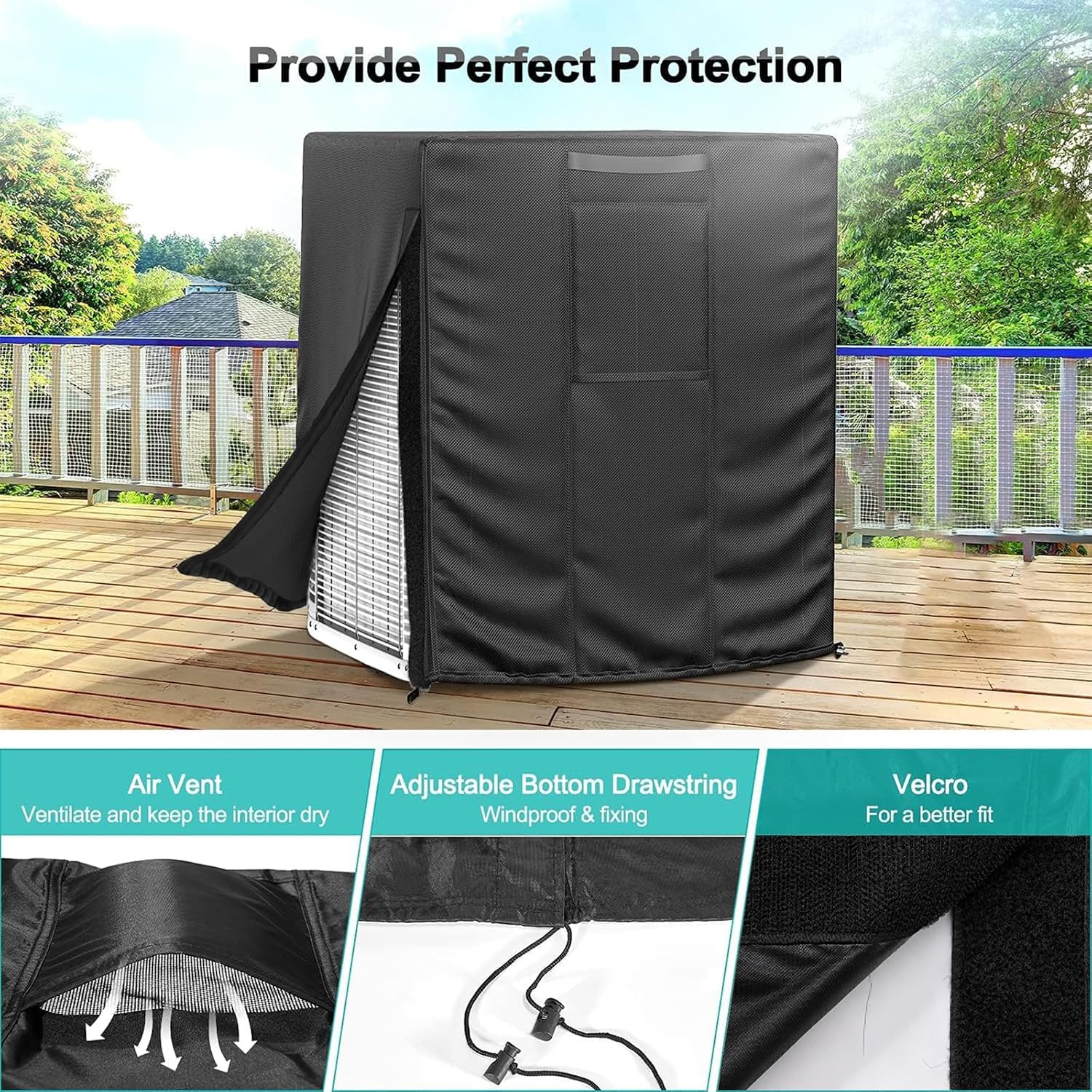 Detalle 2 de BROSYDA Central AC Cover 420D Oxford Cloth