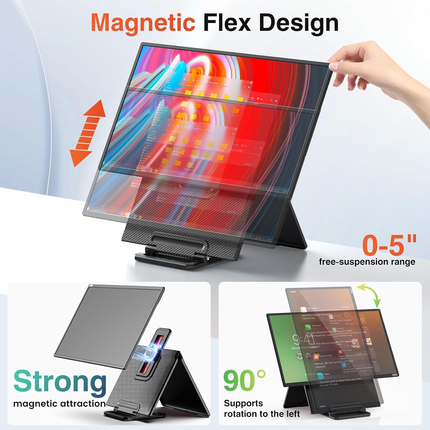Detalle 2 de 24" Portable Monitor 1080P 100Hz IPS