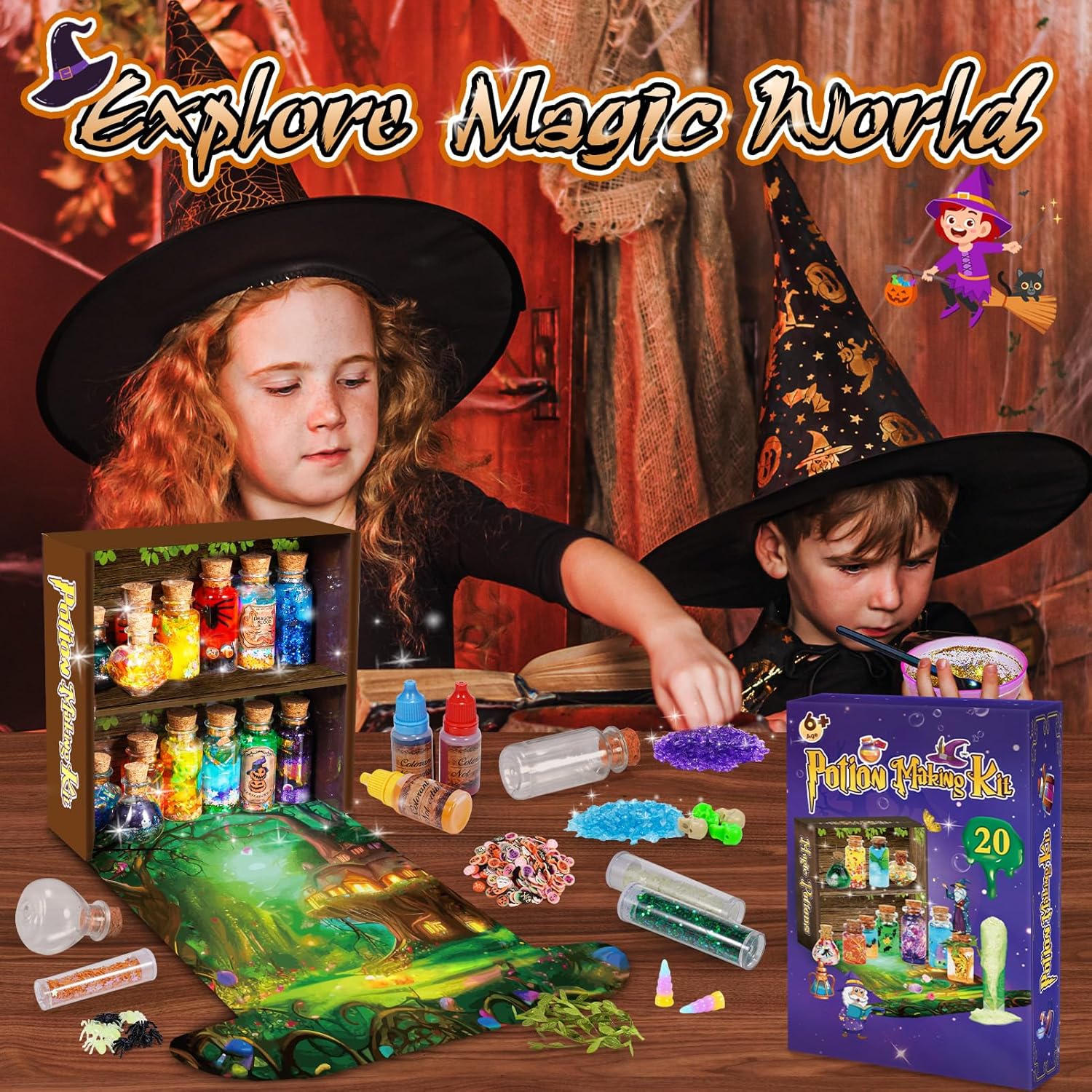 Thumbnail 5 de Adeokay Pozioni Magiche Bambina: kit creativo di magia e scienza per età 6–12 anni
