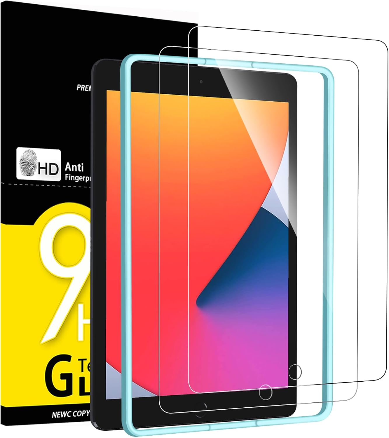 Detalle de NEW'C 2er Pack iPad Schutzfolie 9. Generation 10,2" 9H️⃣