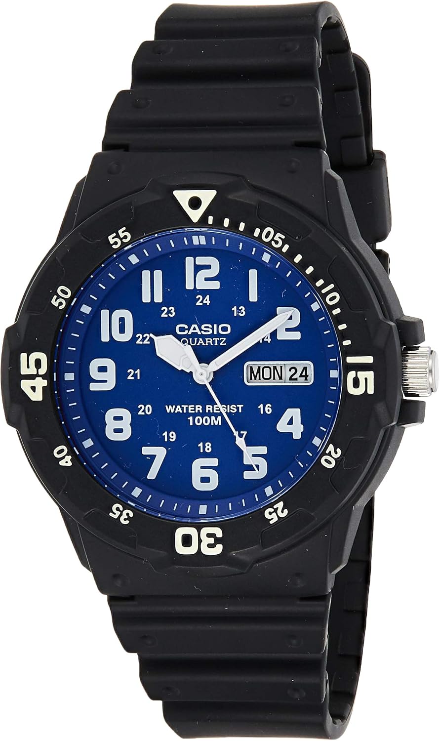 Imagen de Casio Gents MRW-200H-1BVES Quartz Watch with Black Dial and Black Rubber Strap en OfertitasTOP