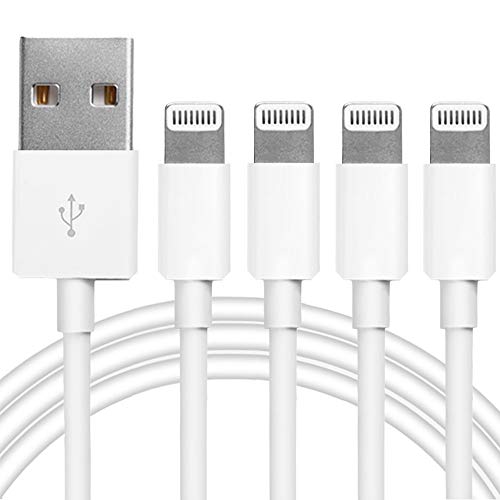 Detalle de MAILESI 4Pack Apple MFi Certified Lightning to USB Charging Cable (3.3 ft)