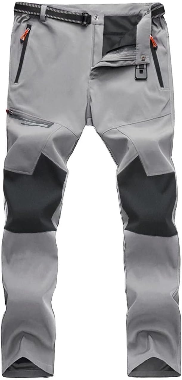 Detalle de MAGCOMSEN MCS966-110 Men's Fleece-Lined Winter Pants, Water-Resistant, 4 Zip Pockets