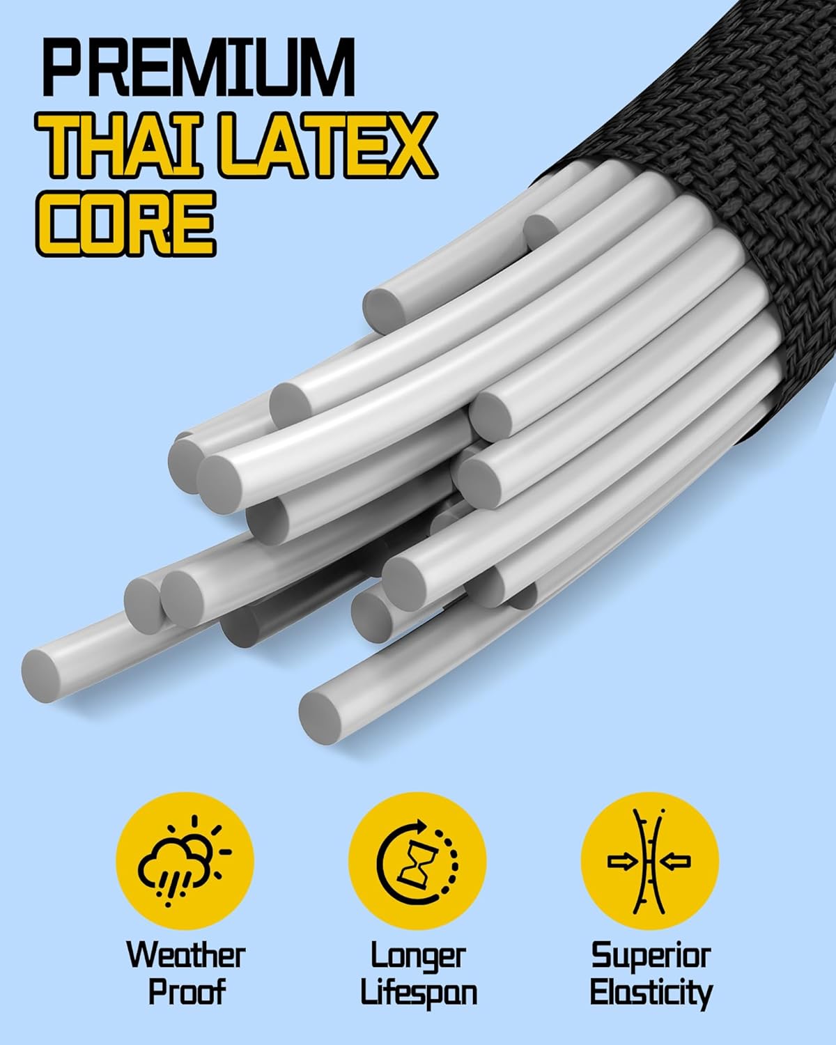 Thumbnail 4 de Adjustable Carabiner Bungee Cords 48 in