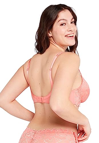 Detalle de Sans Complexe Arum Soutien-Gorge Emboitant en Dentelle avec Armatures Classique - Rose Blush, 90C