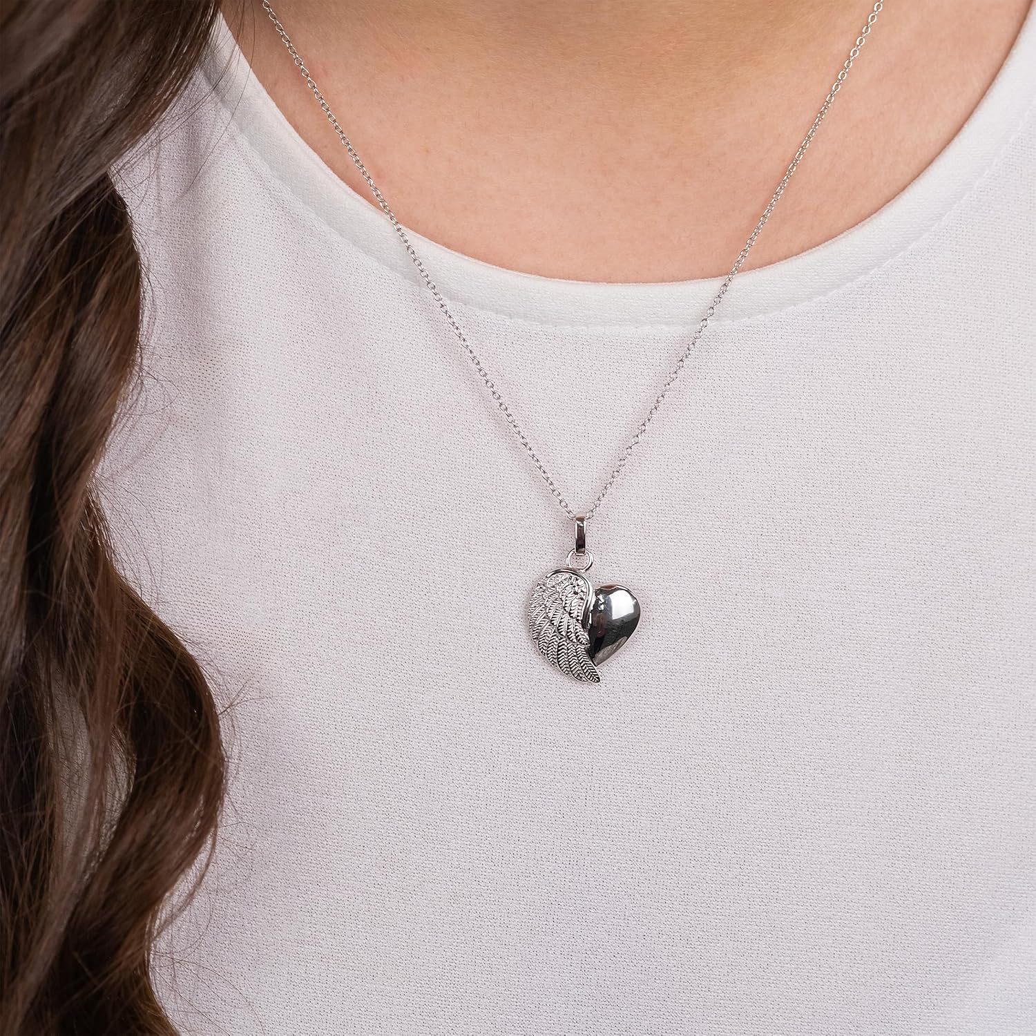 Detalle de Engelsrufer Herzflügel Anhänger 925 Sterling Silber