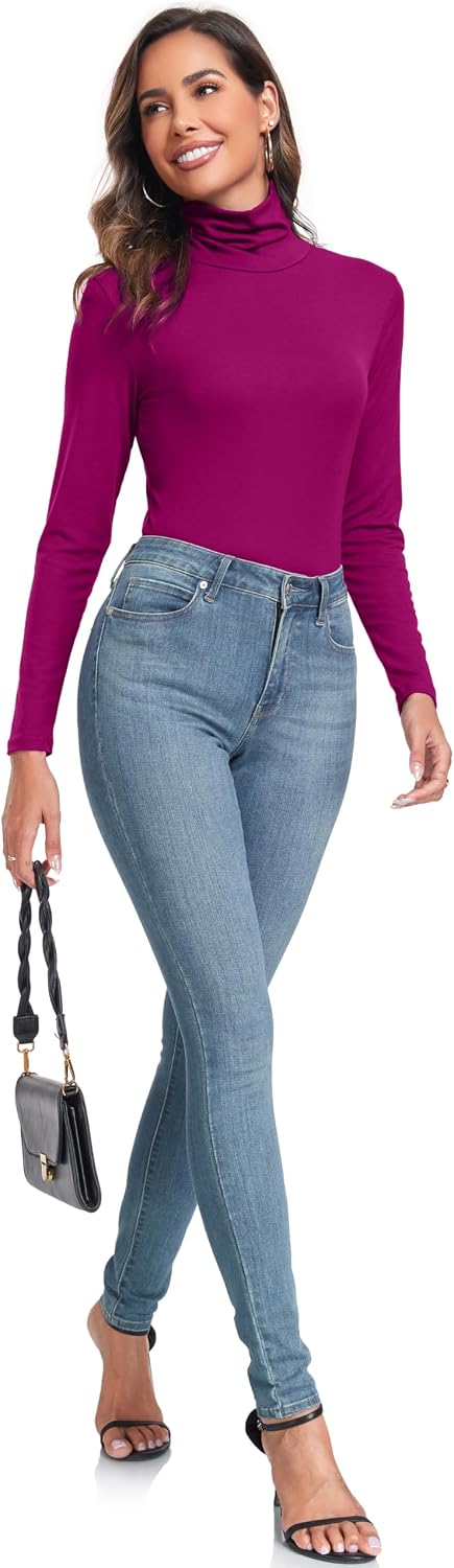 Thumbnail 6 de Qaffier Women's Lightweight Slim-Fit Turtleneck Base Layer Top