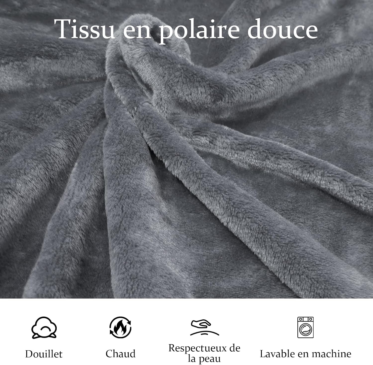 Detalle de PUTUO Robe de chambre femme polaire longue with capuche