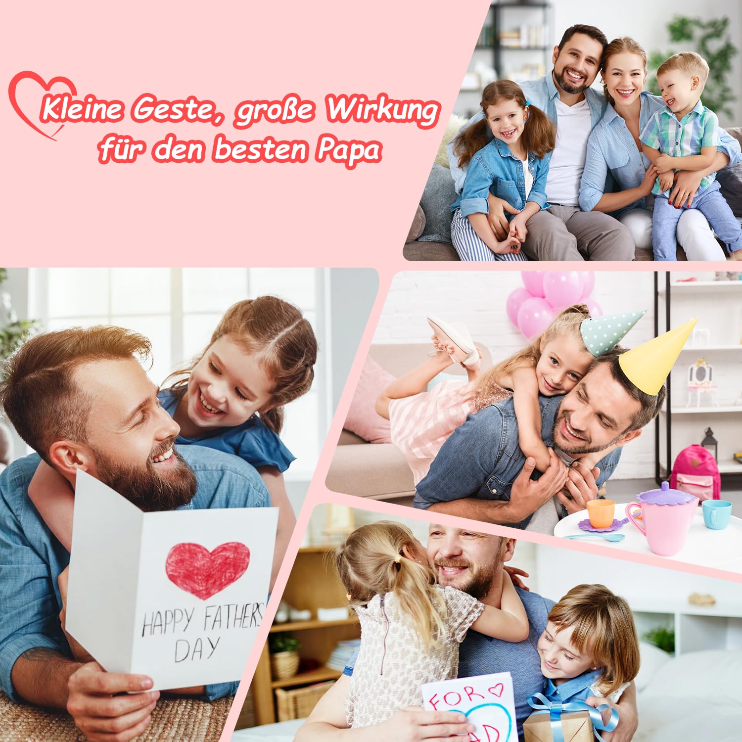 Thumbnail 2 de 10x Filzhüllen für Duplo – „Du bist der beste Papa“ mit Herz – Geschenkverpackung für Vatertag, Geburtstag & kleine Aufmerksamkeit