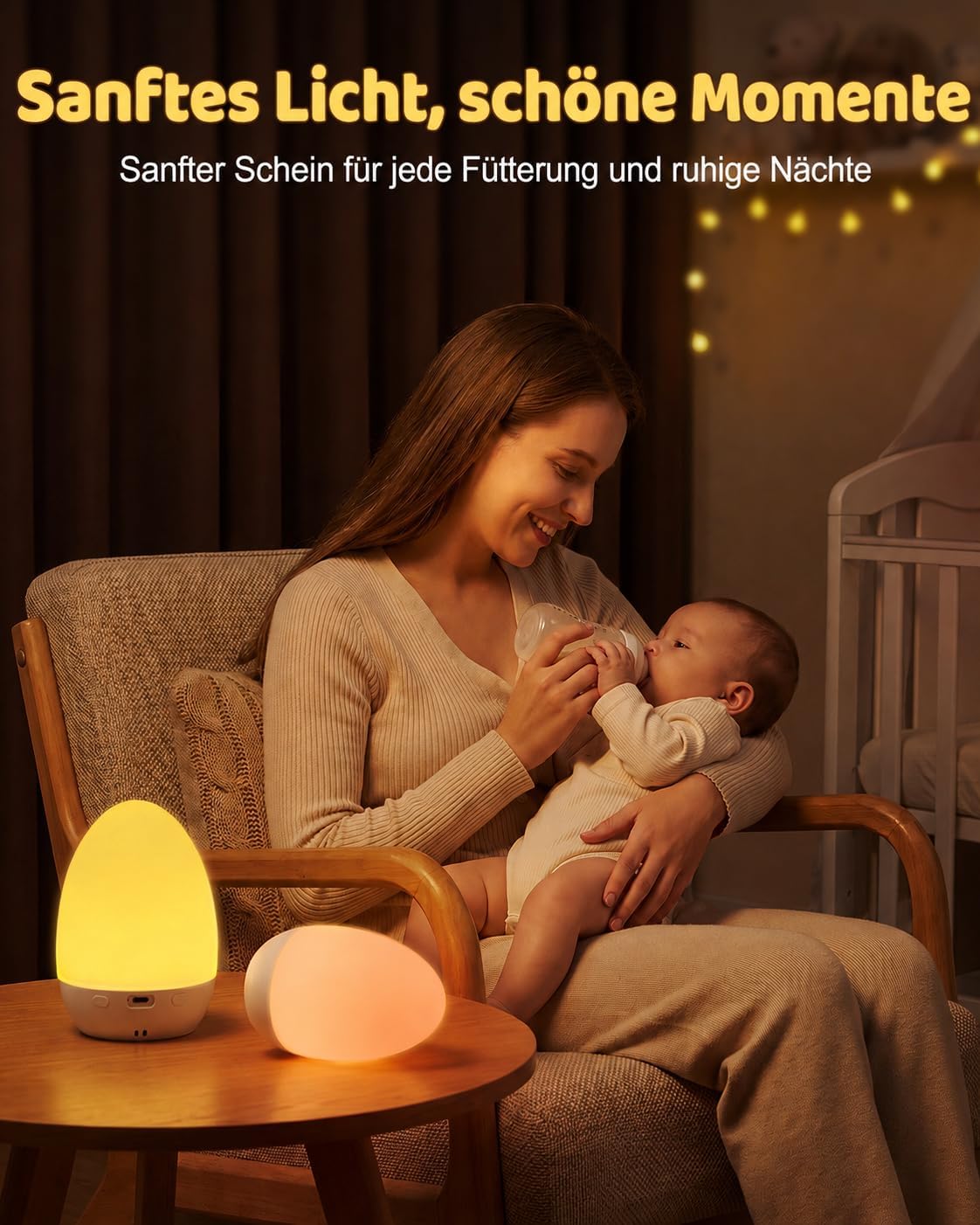 Thumbnail 3 de AmazeFun Stilllicht Dimmbar Eggy Egg – 3 Farbtemperaturen, 12 RGB-Farben, wiederaufladbar