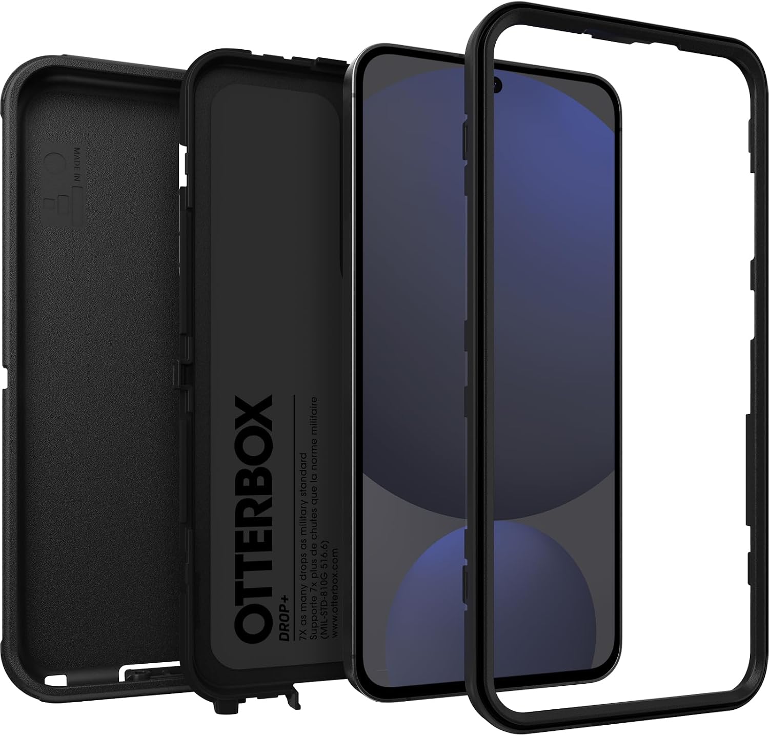 Detalle de Otterbox Defender pour Samsung Galaxy S24 FE : coque antichoc ultra-robuste noire