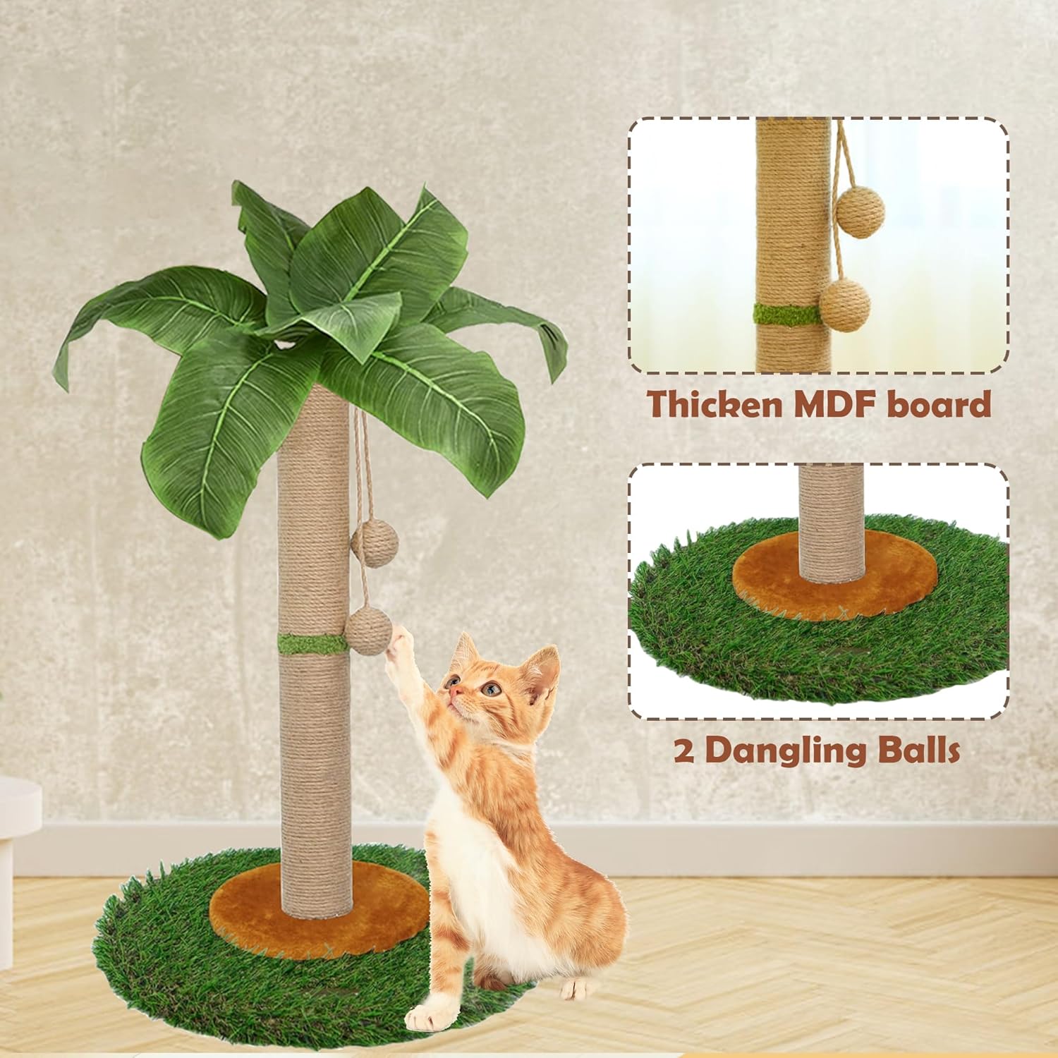 Thumbnail 2 de HOMYHANDS 60cm Cat Scratching Post
