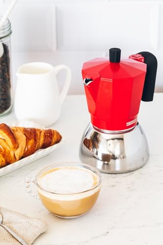 Thumbnail 6 de Monix Induction Inox: Cafetera Italiana de 3 tazas en rojo, apta para inducción