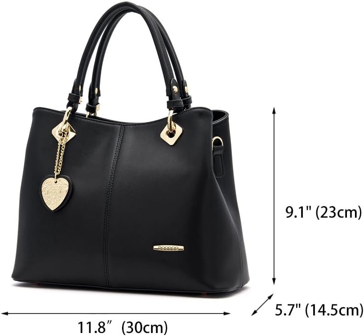 Detalle de DEERWORD Donna Borsa a Mano Borsa a Spalla Elegante 3001