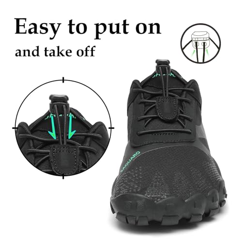Thumbnail 4 de SAGUARO Zapatillas Barefoot para Hombre y Mujer – Minimalistas para Deportes Acuáticos, Onyx Negro, 43 EU