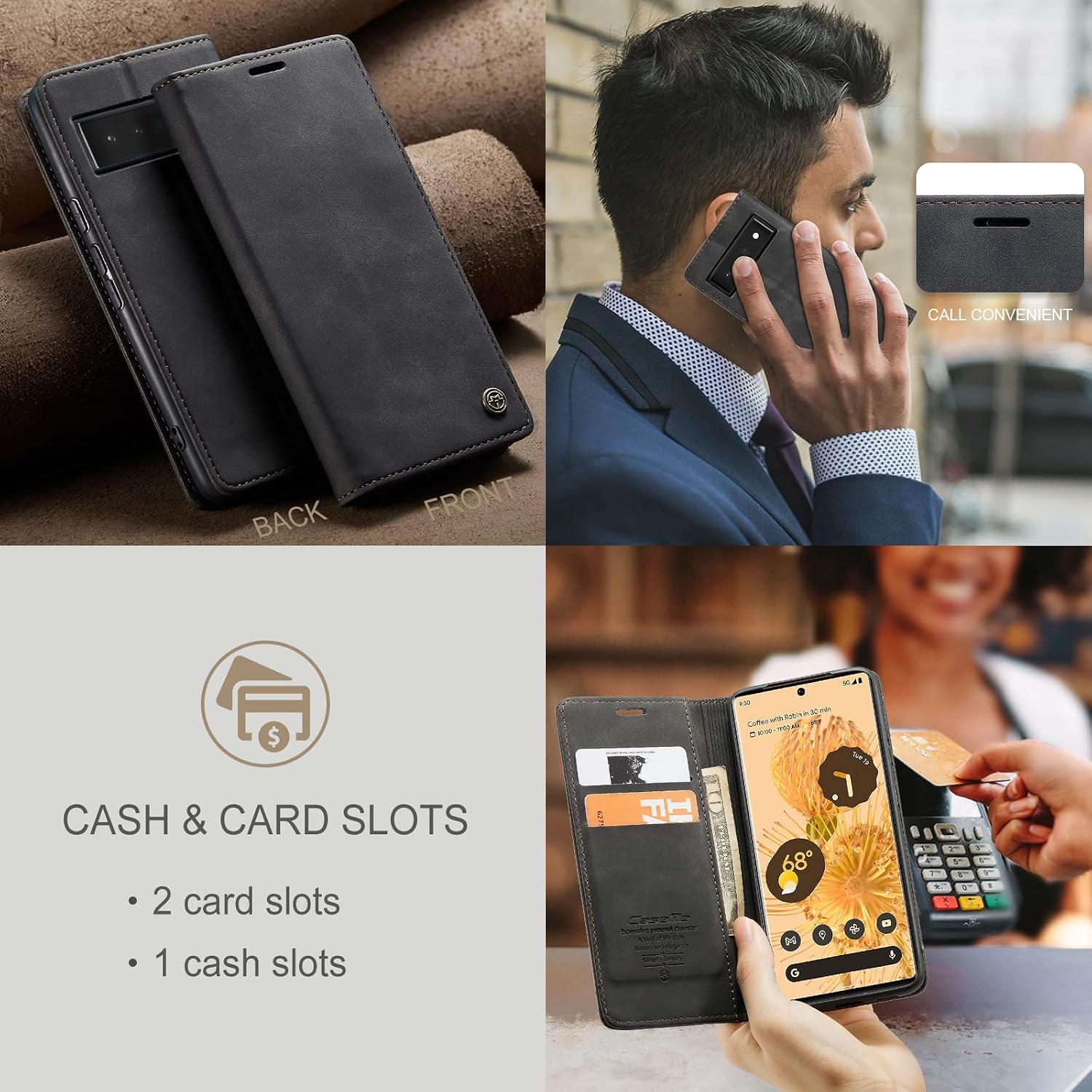 Thumbnail 5 de Google Pixel 6 Pro leather wallet case
