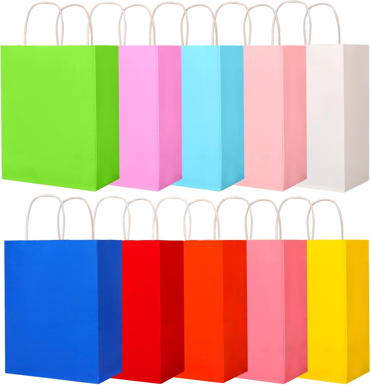 Thumbnail 4 de Medium Kraft Gift Bags with Handles (27x20x12 cm) – 20 Pcs in 10 Colours
