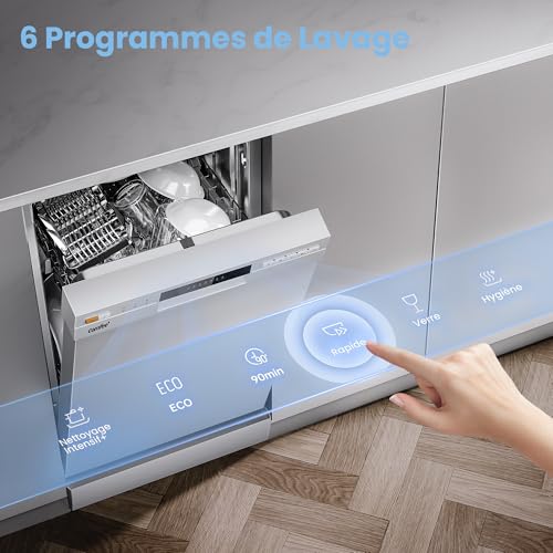 Detalle de COMFEE CDWEF1034BW – Lave-vaisselle pose libre 10 couverts, 45 cm