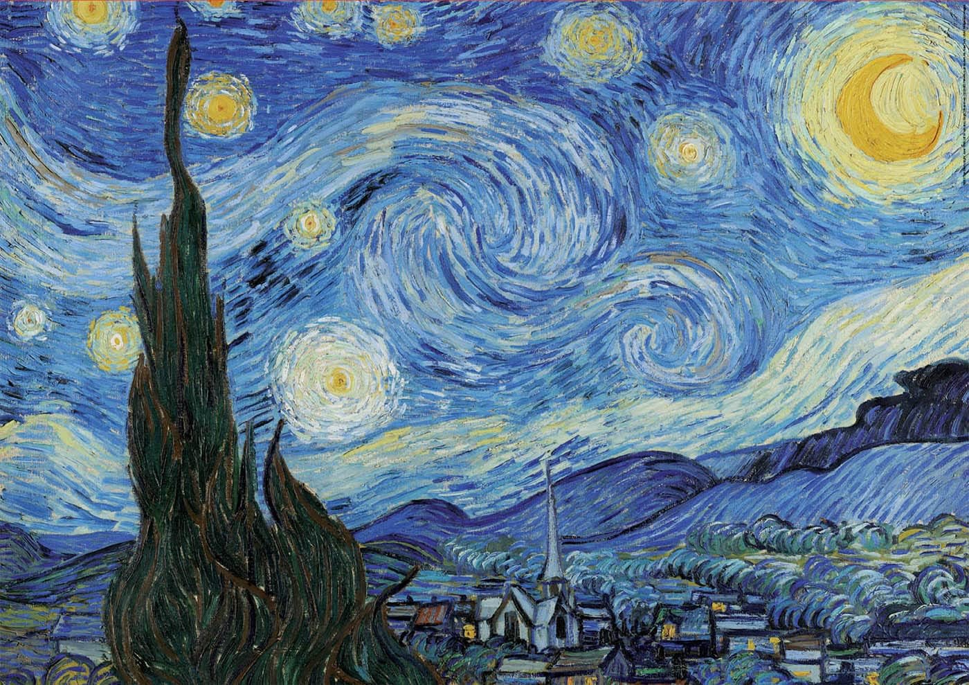 Thumbnail 1 de Educa La Nuit étoilée (Vincent Van Gogh) – Puzzle 1000 pièces pour adultes, 68 x 48 cm, à partir de 14 ans