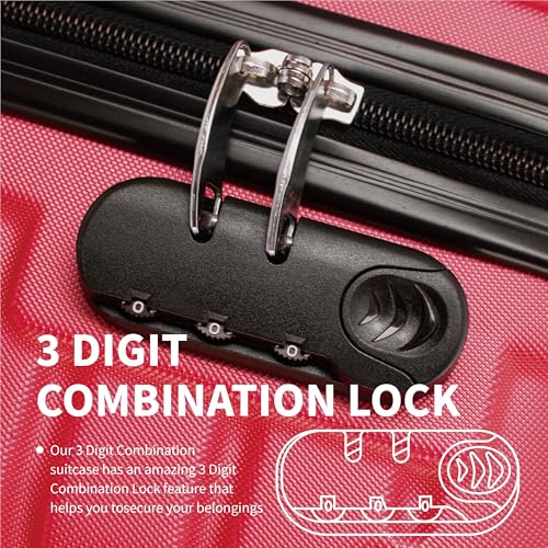 Thumbnail 6 de FLYMAX 32" Extra Large 125 Litre ABS 4-Wheel Suitcase review