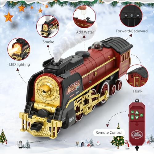 Thumbnail 1 de Jouet de train électrique à vapeur avec lumière et son 🚂