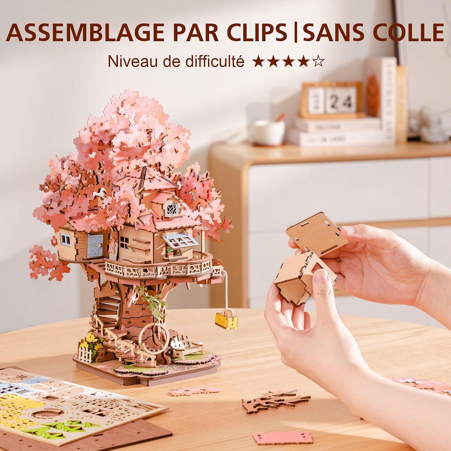 Detalle de Rolife Sakura Maison sur Arbre 535 pièces 🧩