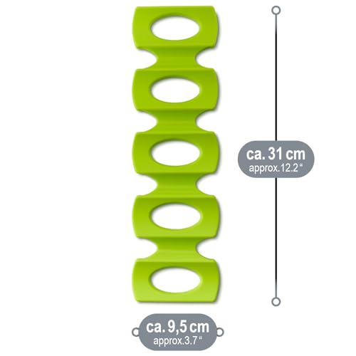Detalle 2 de COM-FOUR Portabotellas 3x: Estante plegable de silicona para refrigerador y eventos