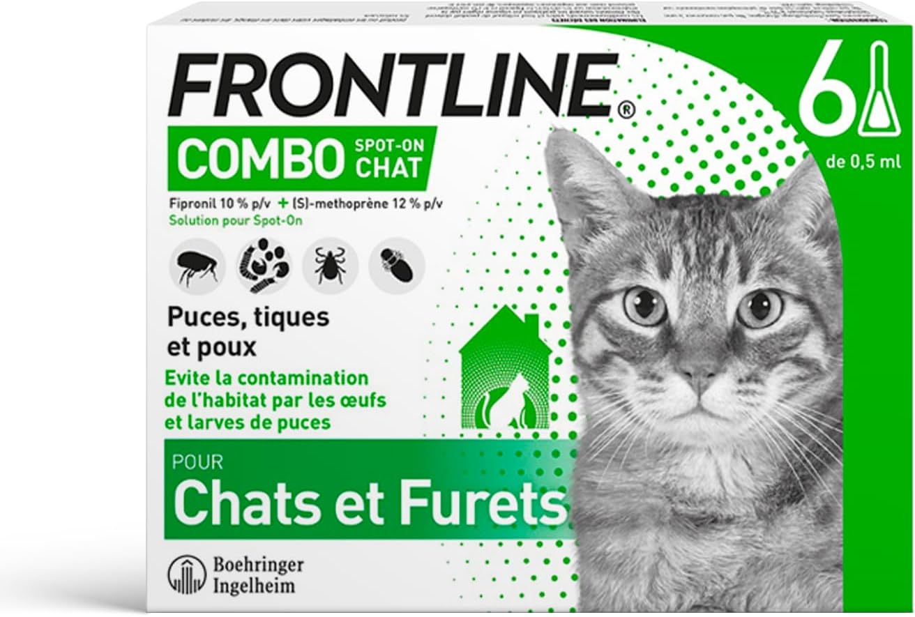 Thumbnail 6 de FRONTLINE Combo Chat – Anti Puces, Tiques & Poux (3 Pipettes) – Protection 4 Semaines