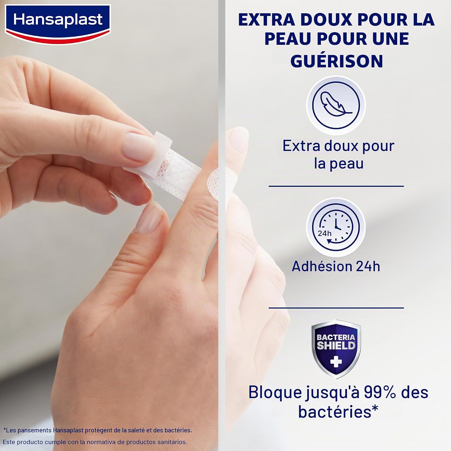 Thumbnail 1 de Hansaplast Sensitive pleisters, 5 verpakkingen van 20, 2 x 8 cm