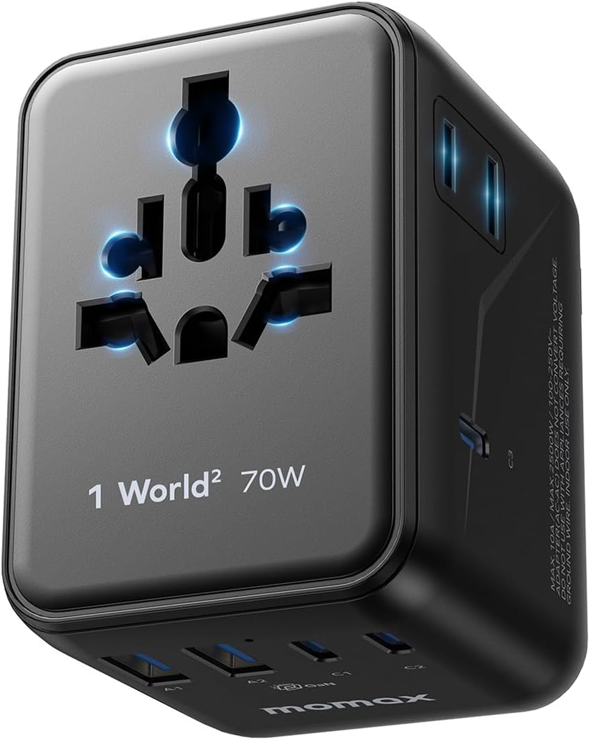 Detalle de MOMAX Adattatore Universale da Viaggio 70W GaN