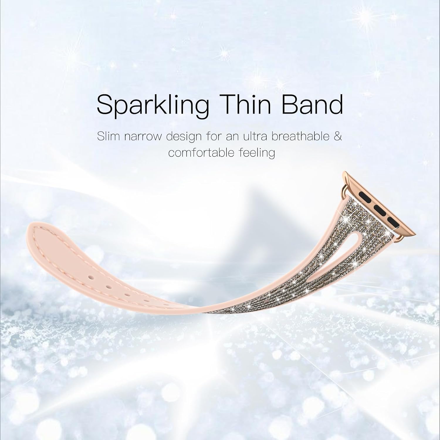 Thumbnail 5 de Tuocal Bling Strap for Apple Watch 38mm Slim sport strap