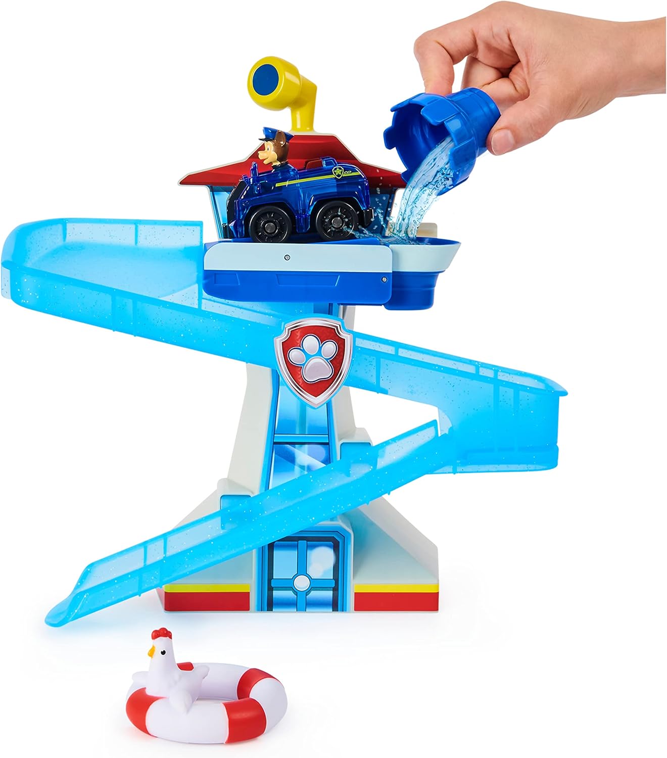 Detalle 2 de PAW PATROL Adventure Bay Bath Playset with Light-up Chase Vehicle