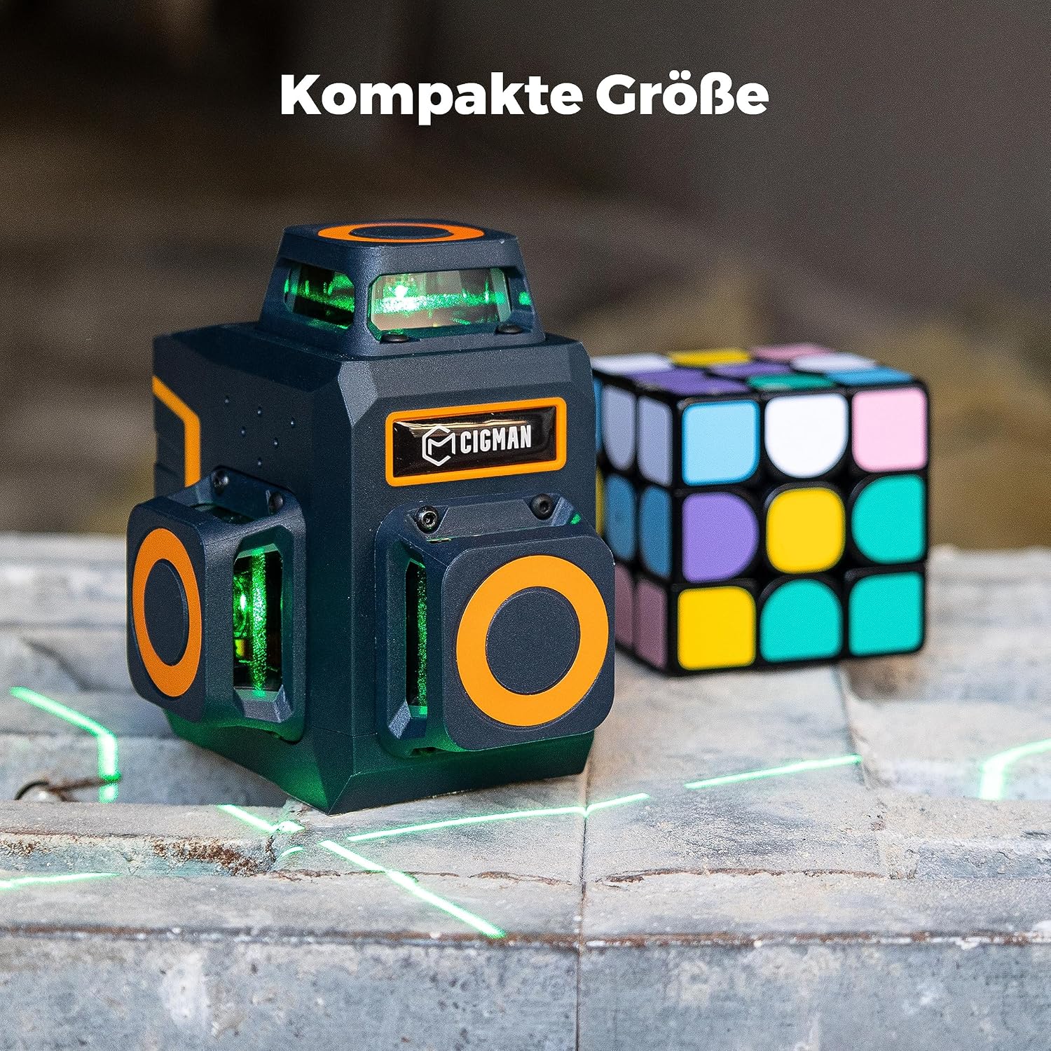 Thumbnail 6 de CIGMAN Kreuzlinienlaser Grün 3 x 360° CM701SE – kabelloser Nivellierlaser mit Fernbedienung