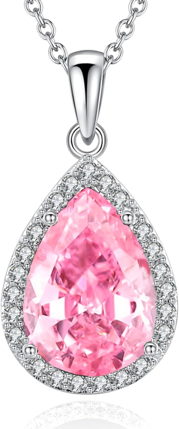 Detalle de VONSSY Collier pendentif ovale pierre de naissance đ