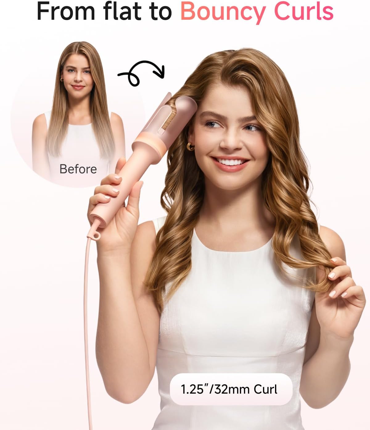 Detalle de Laifen LFHC S1 AutoCurl 1.25-Inch Ceramic Curling Iron, Dual Curl Modes