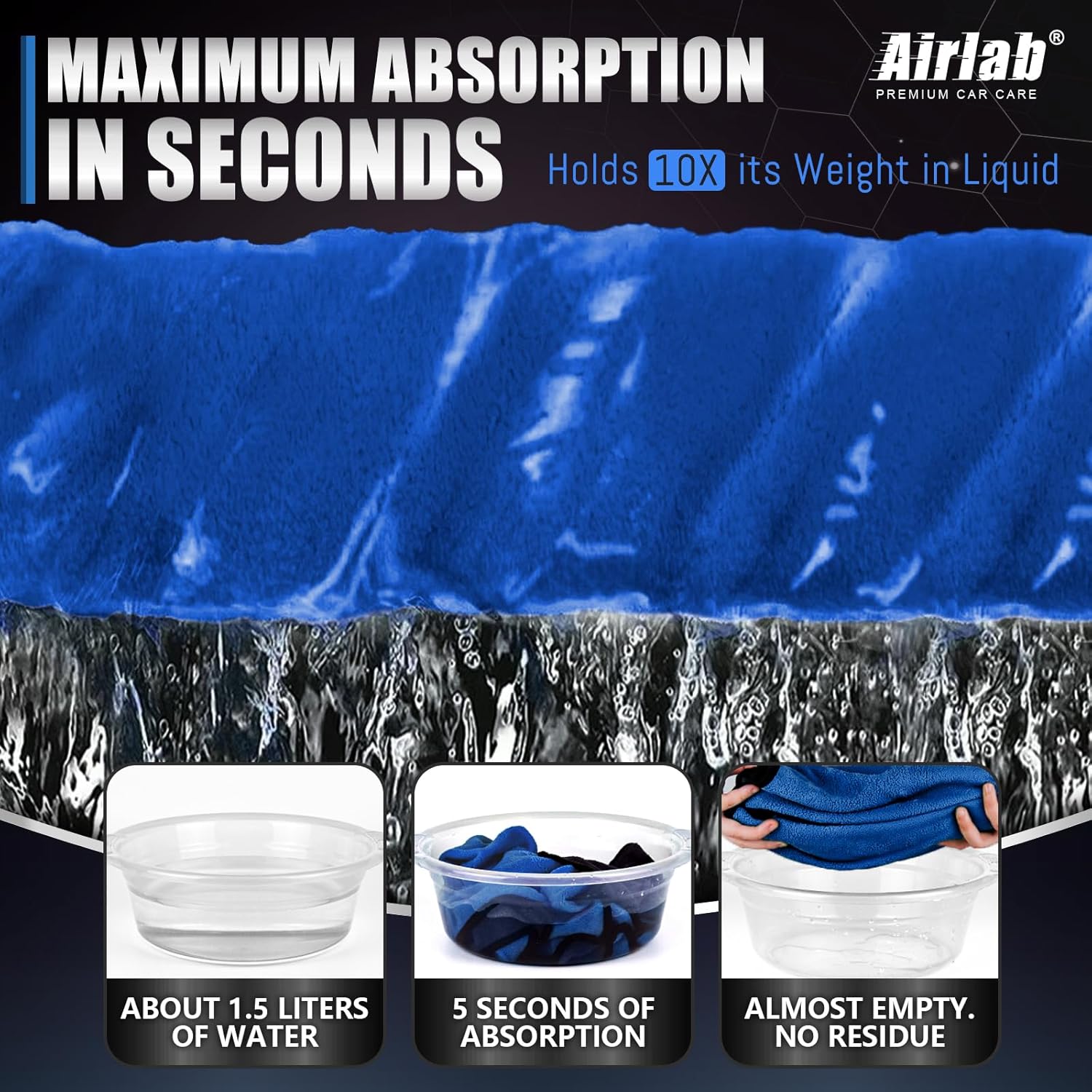 Thumbnail 2 de Airlab Microfiber Towels 800 GSM 🧽