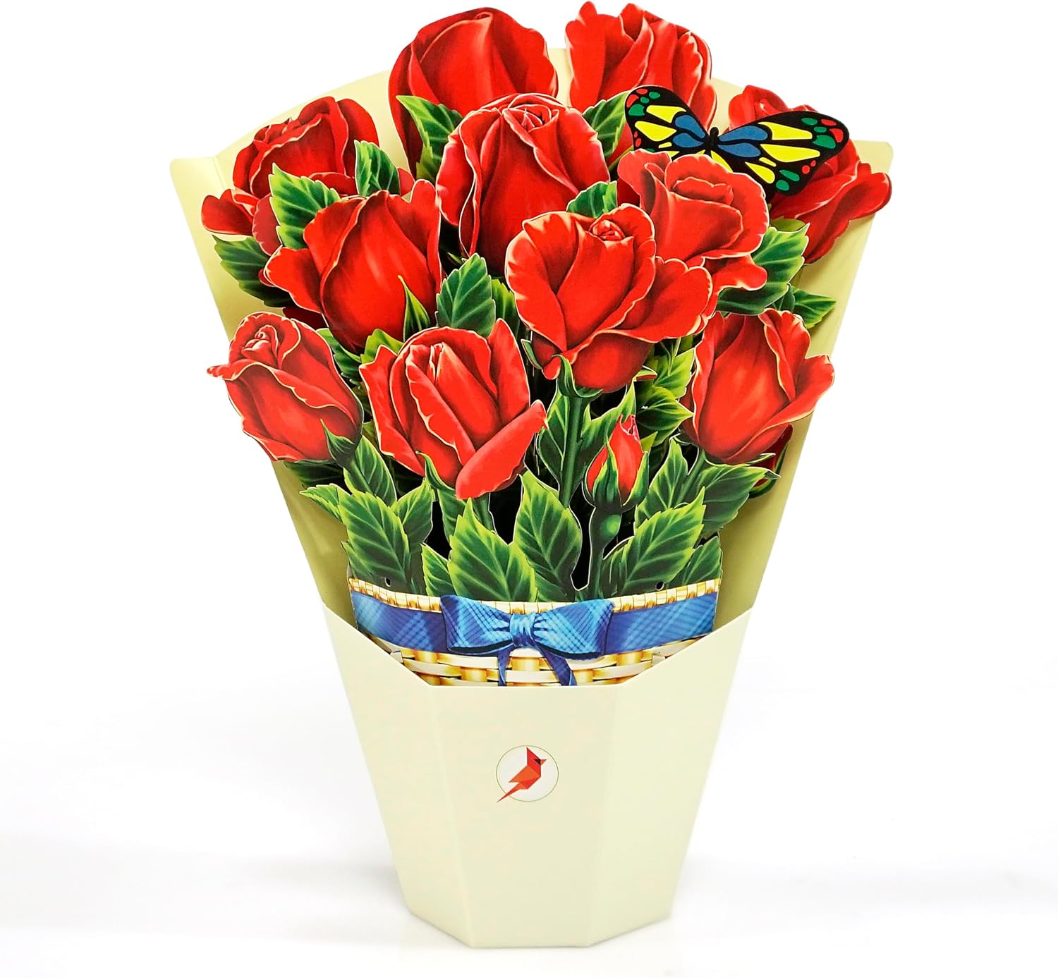 Thumbnail 3 de CUTPOPUP Red Rose Bouquet 3D Pop Up Greeting Card (26x30cm) for Birthday, Mother’s Day and more