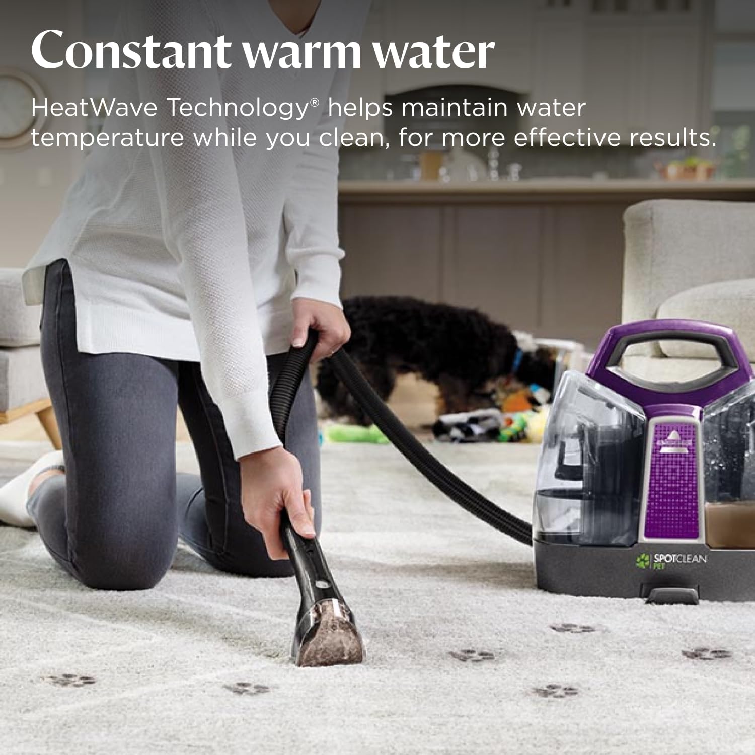 Detalle de BISSELL SpotClean Pet 36982 portable spot cleaner with HeatWave technology