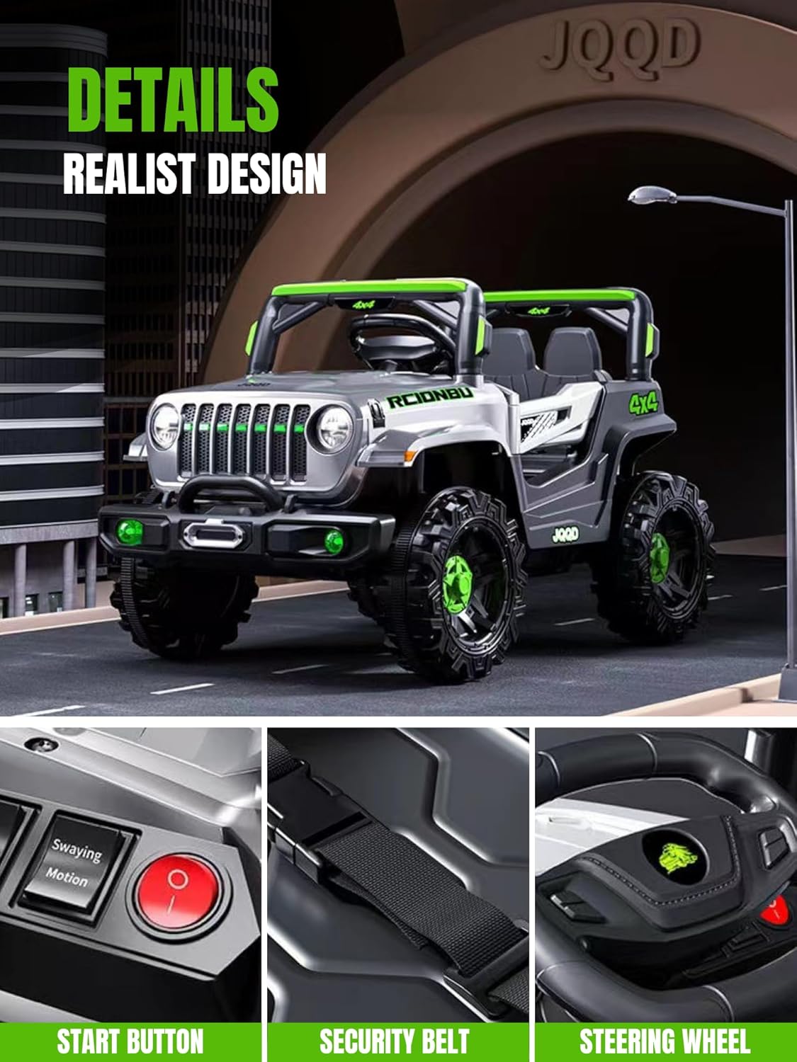 Thumbnail 2 de Coche Todoterreno Eléctrico 12V 5 km/h para 1-3 años