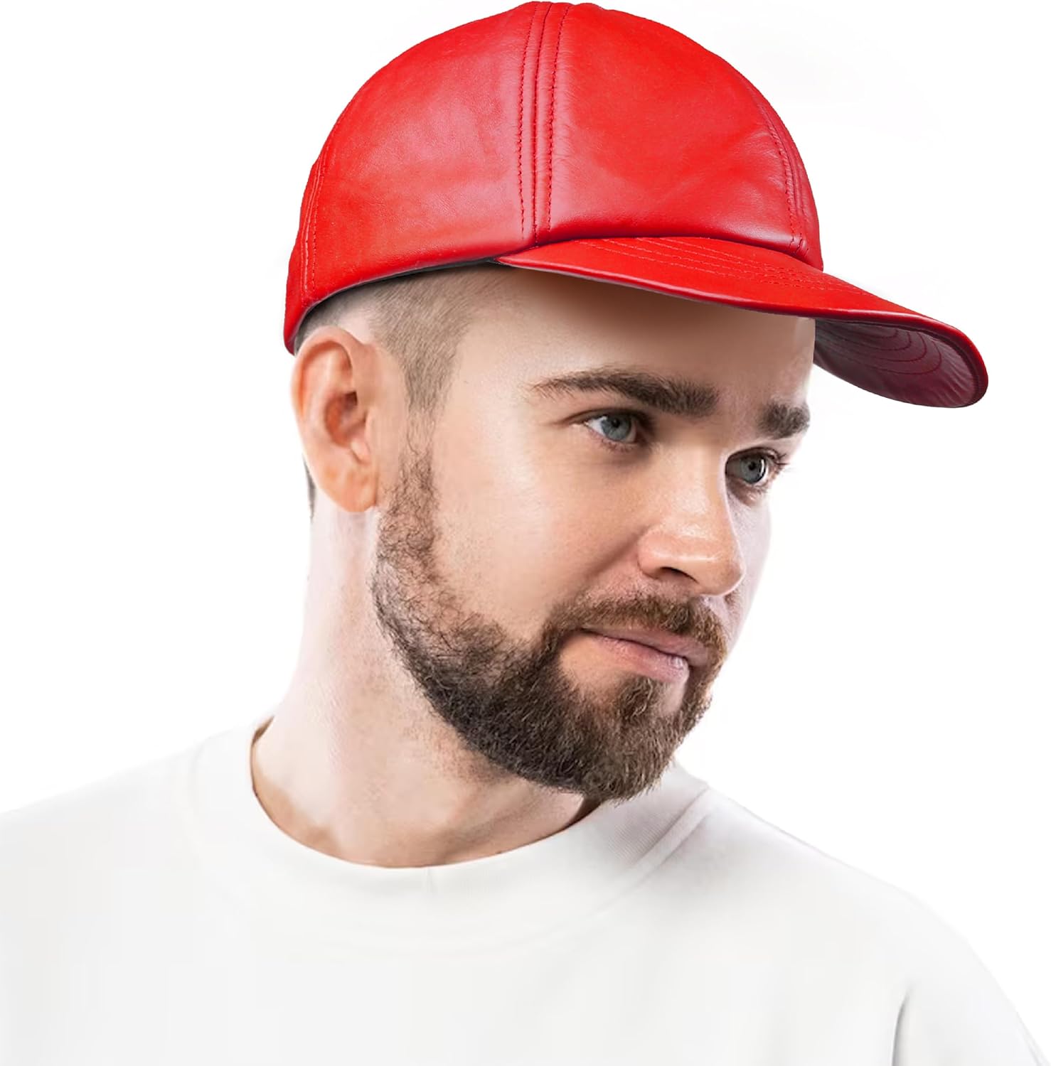 Thumbnail 5 de Royal Phoenix Ledercap aus echtem Nappaleder – zeitlose Baseball Cap mit Snapback