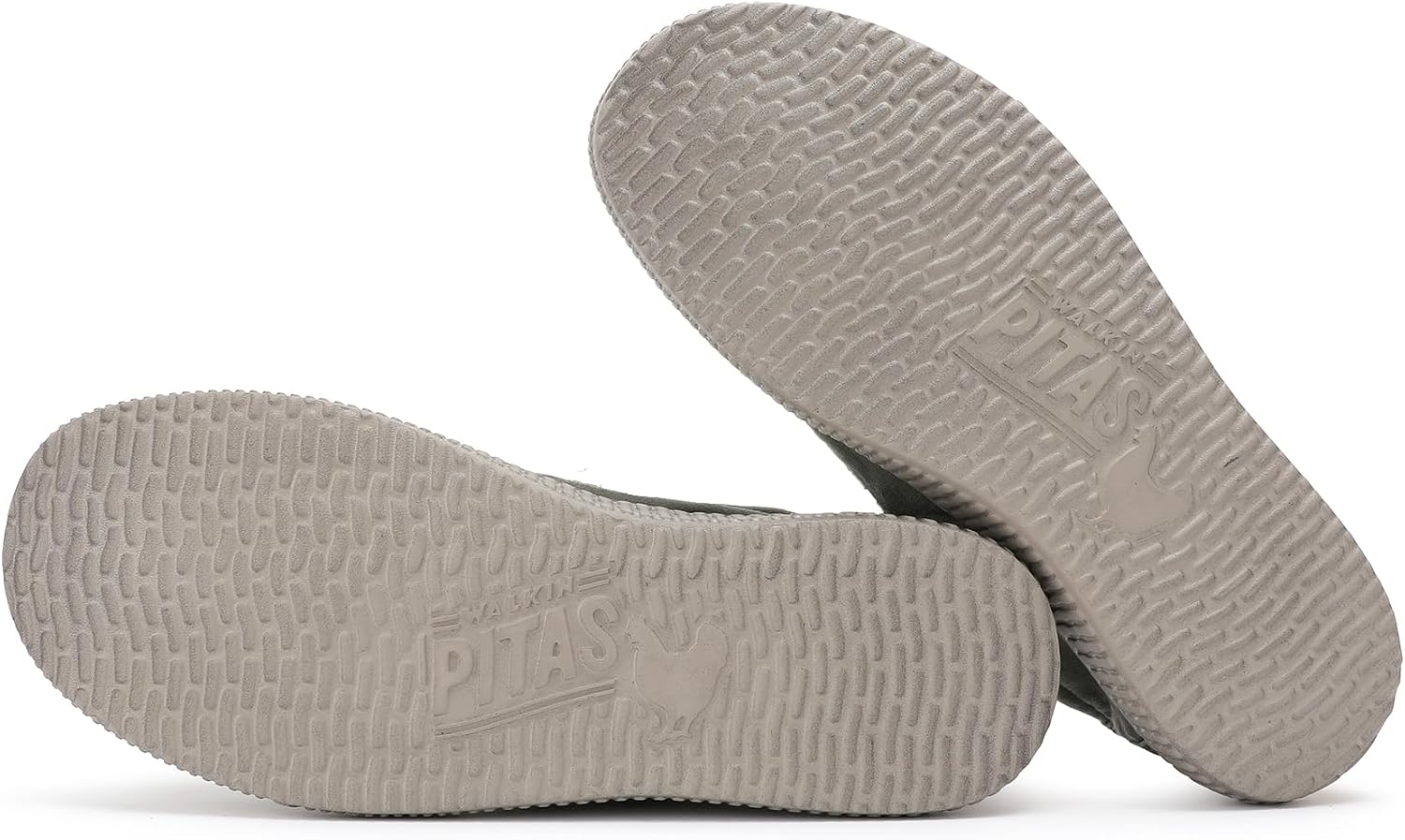 Detalle de WALK IN PITAS WP150 WALLABI Washed – mocasines náuticos sin cordones de tela kaki (43)