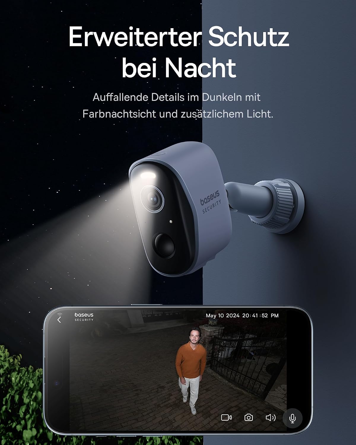 Thumbnail 6 de Baseus Security N1 Überwachungskamera 210 Tage