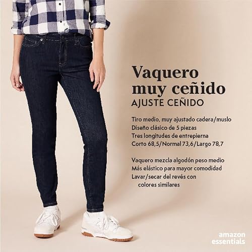 Detalle 2 de Jean skinny Amazon Essentials mi-haute